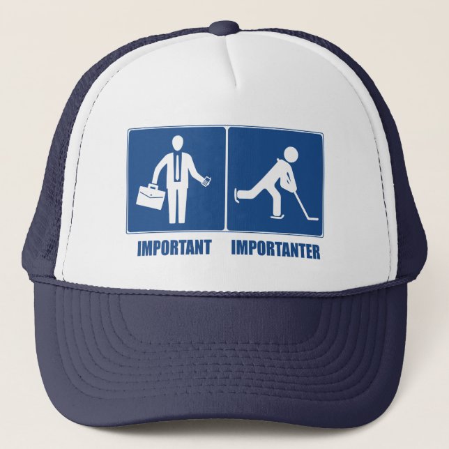 Casquette Le Travail Est Important, Le Hockey Est Important (Devant)
