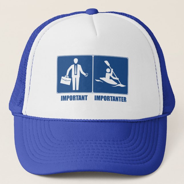 Casquette Le Travail Est Important, Le Kayak Est Important (Devant)
