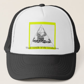 Casquette le tretra, pensent en dehors de au tétraèdre