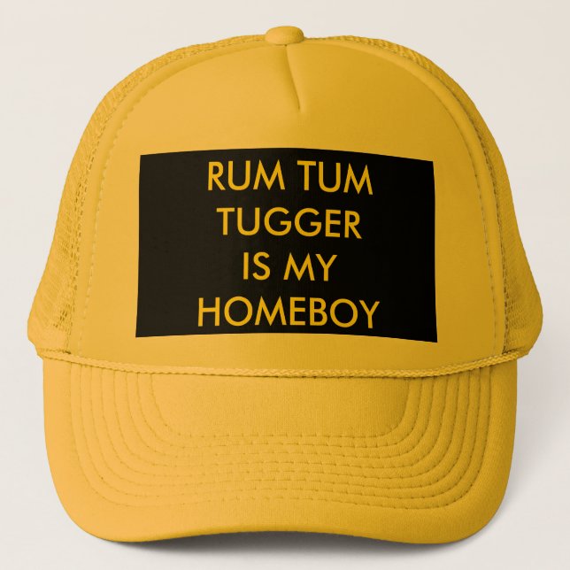 Casquette Le ventre Tugger de rhum est mon Homeboy (Devant)