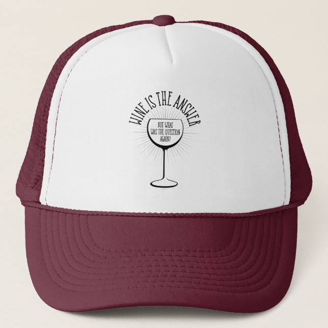 Casquette Le Vin Est La Réponse (Devant)
