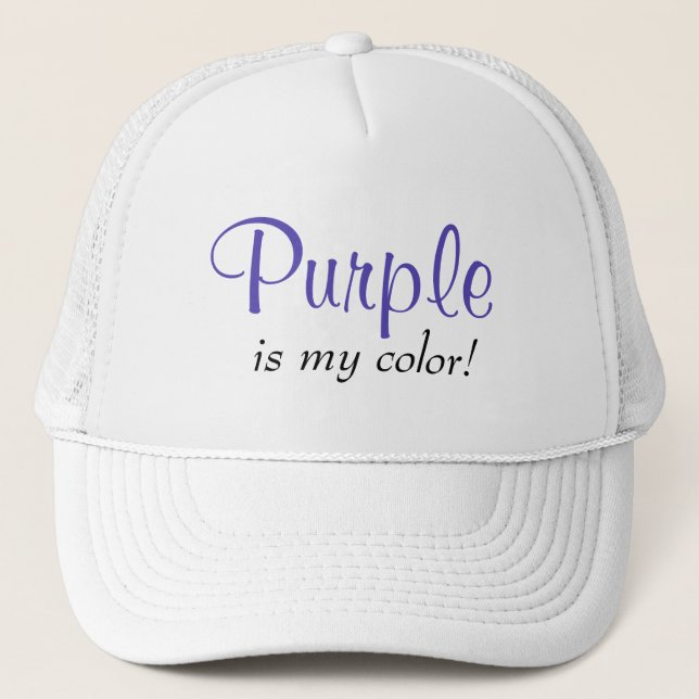 Casquette Le violet est ma fille couleur (Devant)