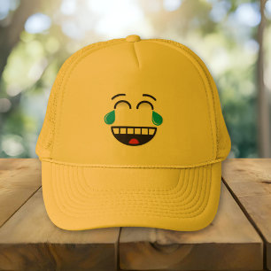 Casquette Le visage avec les larmes de la joie