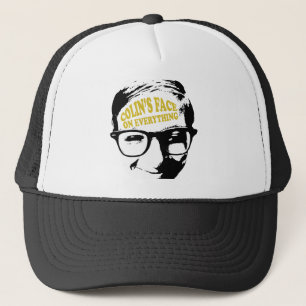 Casquette Le visage de Colin sur tout rétro conception de