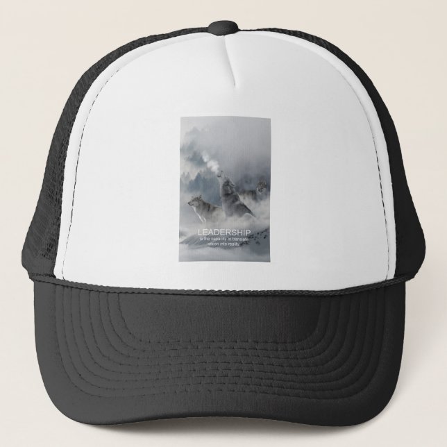 Casquette leadership motivation inspiration citation (Devant)