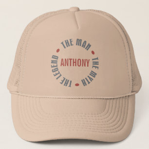 Casquette Légende de mythe d'homme d'Anthony personnalisabl