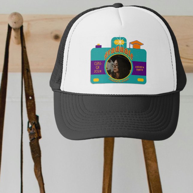 Casquette Lentilles photo pour diplômés Personnalisées Vinta (Créateur téléchargé)