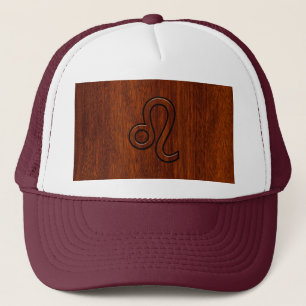 Casquette Leo Zodiac Connexion style bois acajou Brown