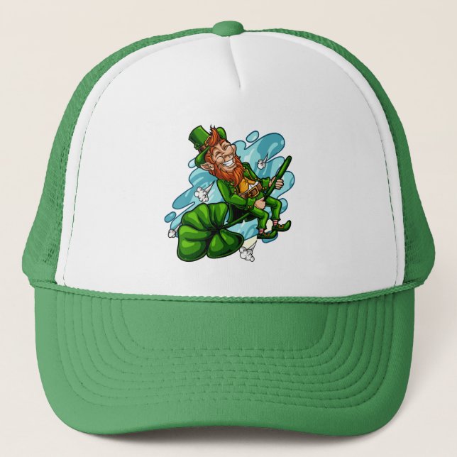 Casquette Leprechaun lors d'une Saint Patrick Shamrock (Devant)