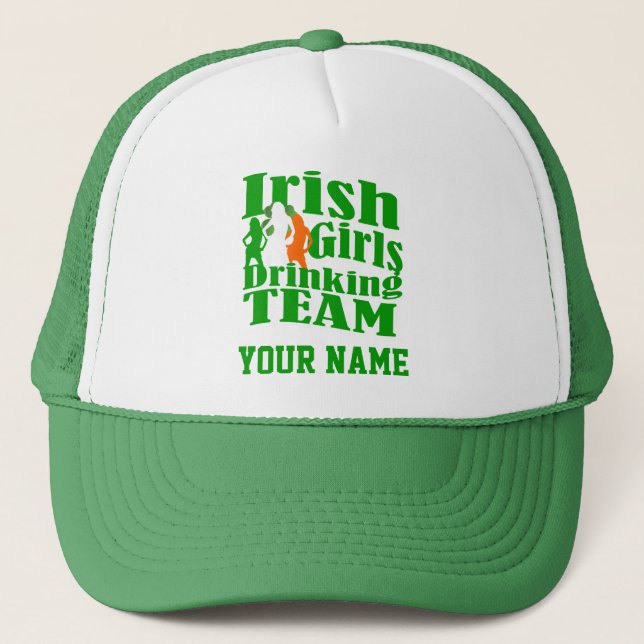 Casquette L'équipe de buveurs de jour de Filles St Patrck (Devant)