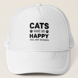Casquette Les chats me rendent Heureux