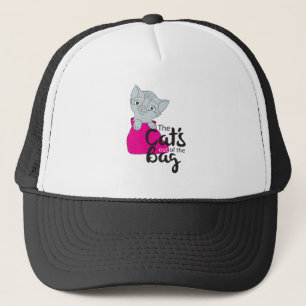 Casquette Les chats sortis du sac Kitten Dessin de Kitty