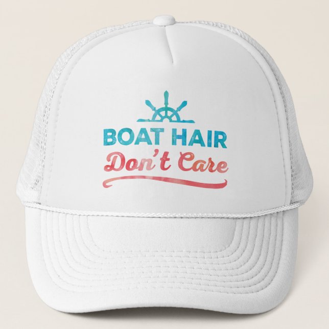 Casquette Les "cheveux de bateau ne s'inquiètent pas " (Devant)