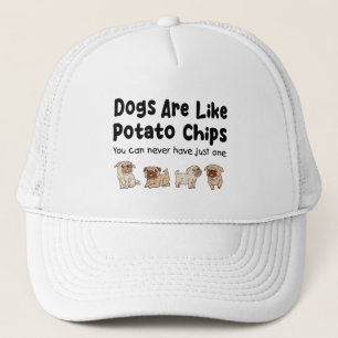 Casquette Les Chiens De carlin Sont Comme Des Chips De Pomme