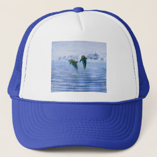 Casquette Les dauphins font des ondulations