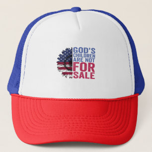 Casquette Les enfants de Dieu ne sont pas à vendre Fleur pat