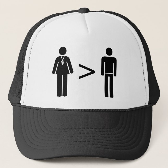 Casquette Les femmes féministes radicales sont plus grandes (Devant)