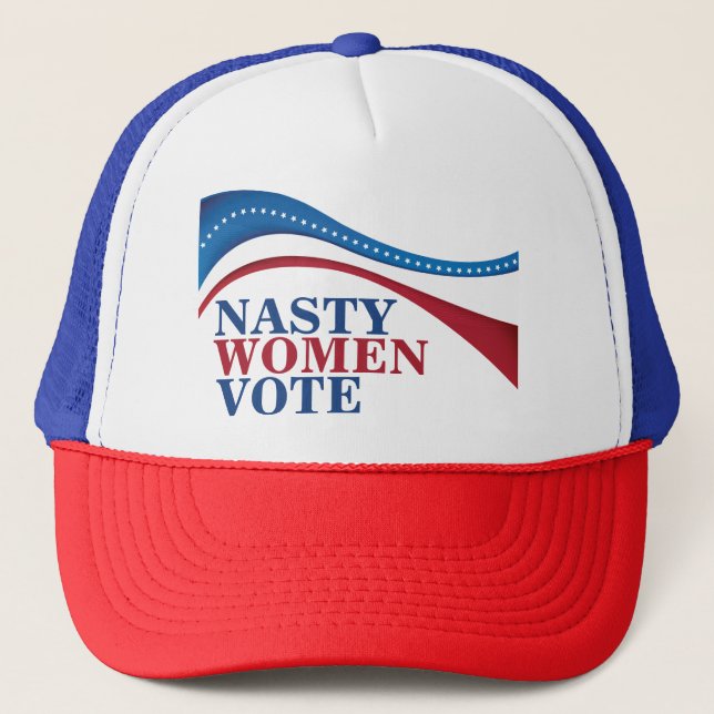 Casquette Les Femmes Nasty Votent Le Drapeau Américain Fémin (Devant)