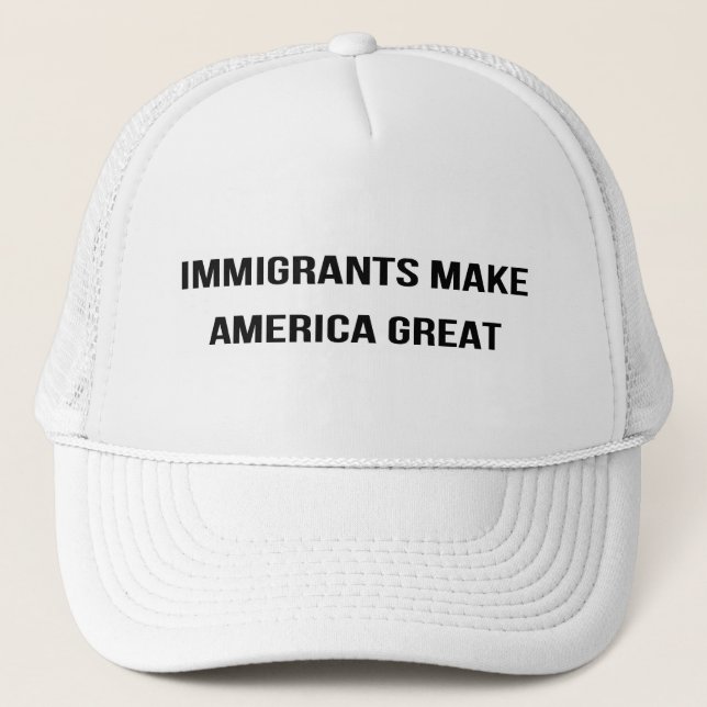Casquette Les immigrés rendent l'Amérique grande - résister (Devant)