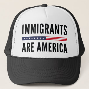 Casquette Les immigrés sont l'Amérique