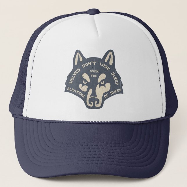 Casquette Les loups ne perdent pas le sommeil (Devant)