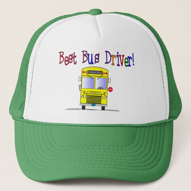 Casquette Les meilleurs cadeaux de chauffeur de bus (Devant)