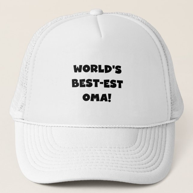 Casquette Les meilleurs cadeaux Oma Noir ou Blanc du monde (Devant)
