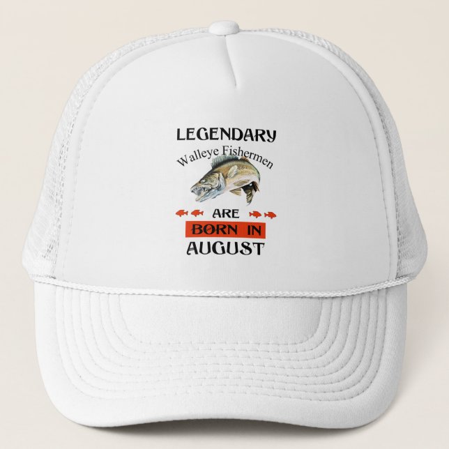 Casquette Les pêcheurs légendaires de walleye sont nés en ao (Devant)