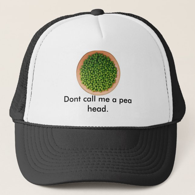 Casquette les pois, ne m'appellent pas une tête de pois (Devant)