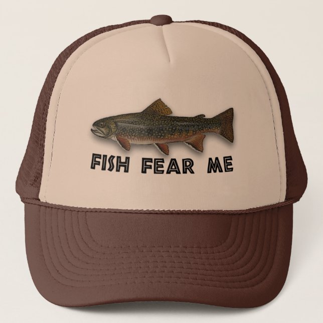 Casquette Les poissons drôles de pêcheur me craignent (Devant)