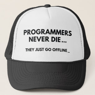 Casquette Les programmeurs ne meurent jamais