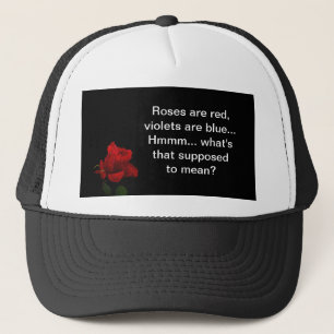 Casquette Les roses sont rouges