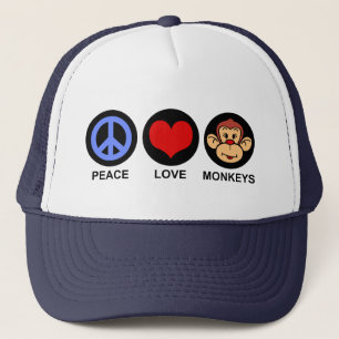 Casquette Les singes Peace Love