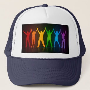 Casquette Les six silhouettes debout de Slipperyjoe, bras le