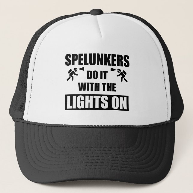 Casquette Les Spelunkers Le Font Avec Les Lumières Sur (Devant)