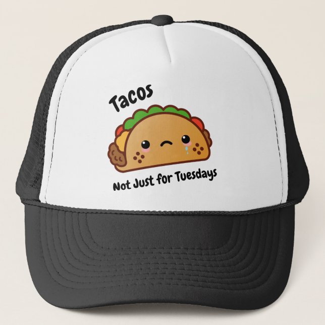 Casquette Les tacos drôles n'ont pas lieu simplement pour (Devant)