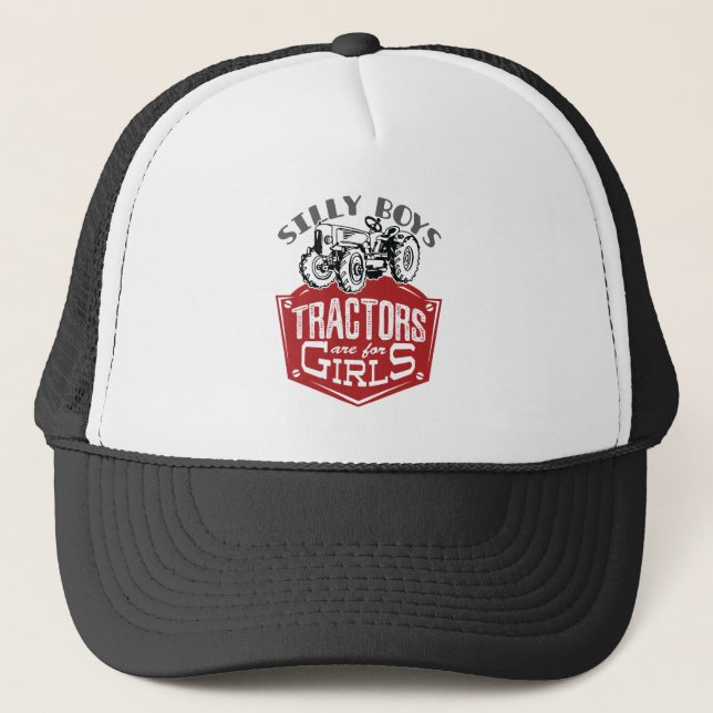Casquette Les Tracteurs De Garçons Silly Sont Pour Les Fille (Devant)