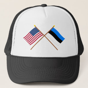 Casquette Les USA et drapeaux croisés parEstonie