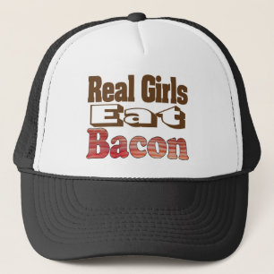 Casquette Les vraies filles mangent du bacon