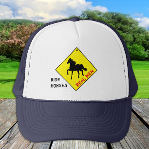 Casquette Les vrais hommes chevauchent des chevaux - Casquet