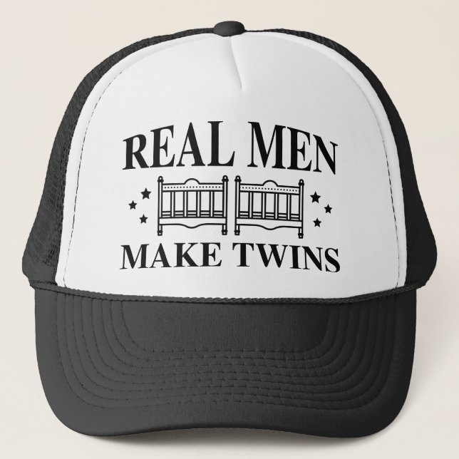 Casquette Les vrais hommes font des jumeaux (Devant)