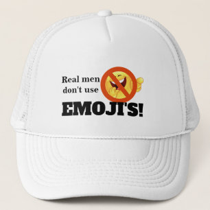 Casquette Les vrais hommes n'utilisent pas Emoji