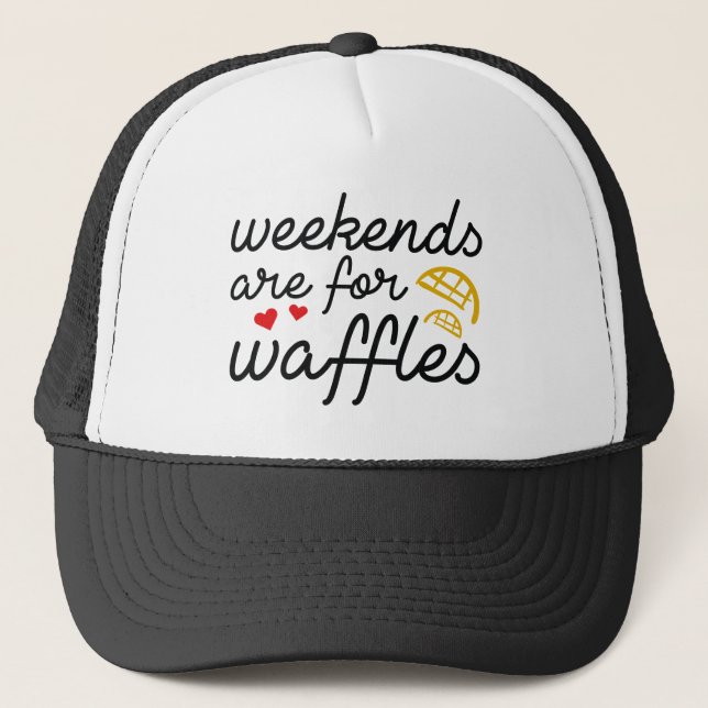 Casquette Les Week-ends Sont Pour Les gaufres (Devant)
