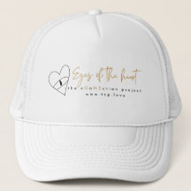 Les yeux du chapeau du camionneur de coeur