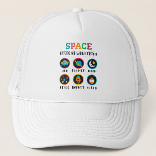 Casquette L'espace nous fait nous poser des questions