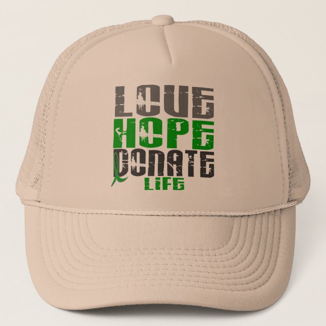 Casquette L'ESPOIR d'AMOUR DONNENT le T-shirts, les cadeaux, (Devant)