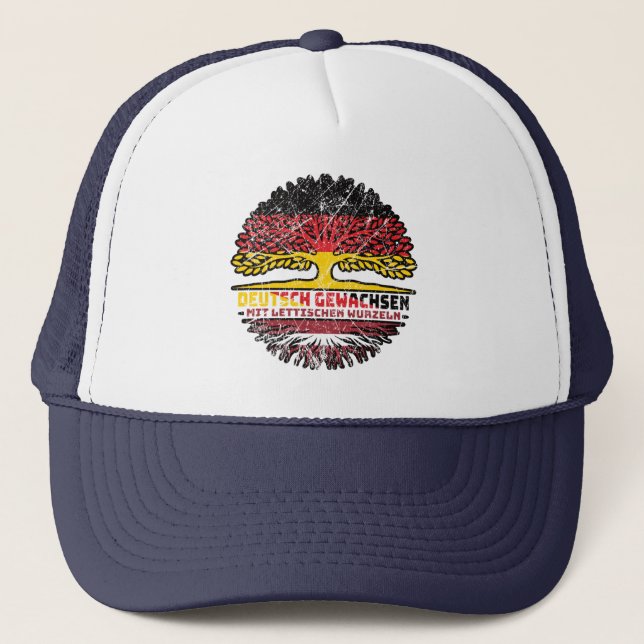 Casquette Lettland Lettisch Deutsch Deutschland Baum Wurzel (Devant)