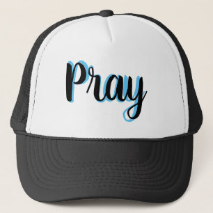 Casquette lettrage PRAY mignon Chapeau de camion