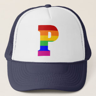 Casquette LETTRE arc-en-ciel P