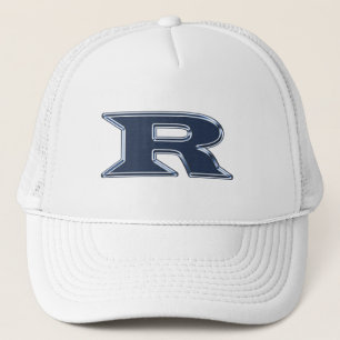 Casquette Lettre bleue de la marine audacieuse R Monogramme 
